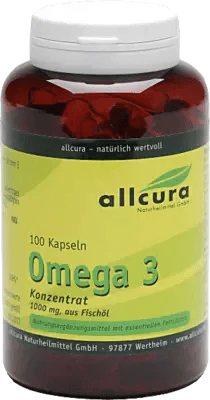 OMEGA-3 CONCENTRATE from fish oil 1000 mg capsules UK