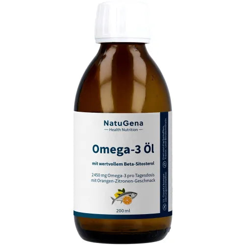 OMEGA-3 Natural Fish Oil 2450 mg Orange-Lemon Flavor 200 ml