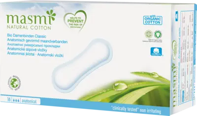 ORGANIC SANITARY PADS Classic 100% organic cotton MASMI UK