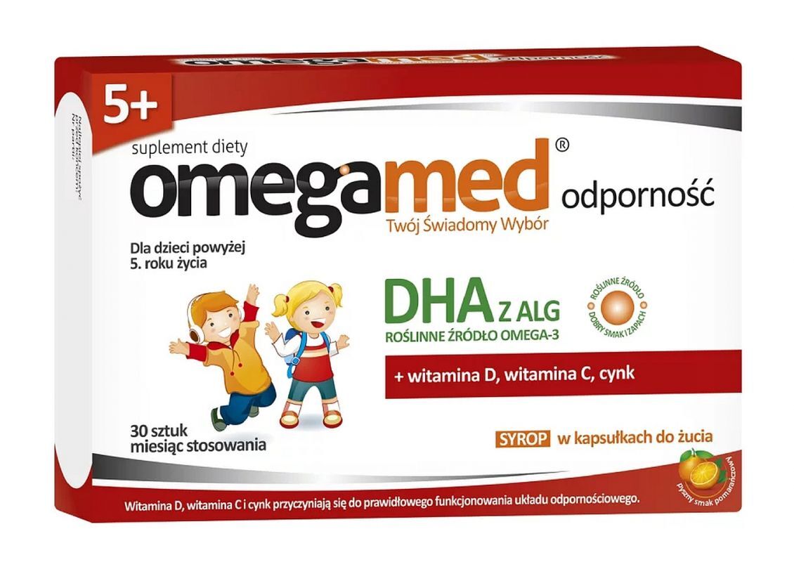 Omegamed Immunity 5+ Syrup in chewable capsules 30 capsules