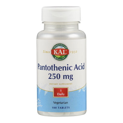 PANTOTHENIC ACID VITAMIN B5 250 mg KAL tablets