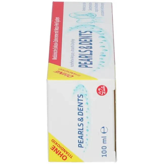 PEARLS & DENTS exclusive toothpaste without titanium dioxide UK