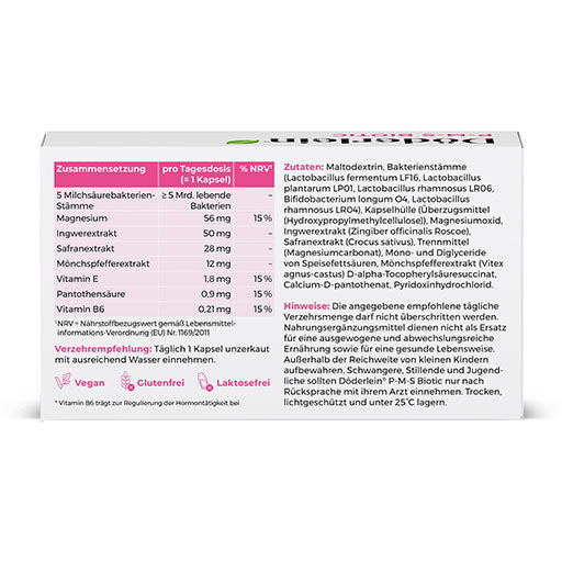 PMS Biotic Lactobacilli + Chasteberry