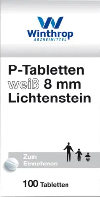 P TABLETS white 8 mm UK