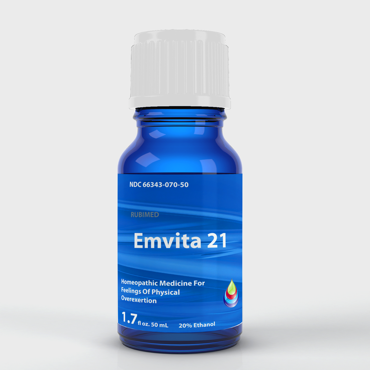 Physical overexertion - Nervous – tense, unable to relax, Emvita 21 drops