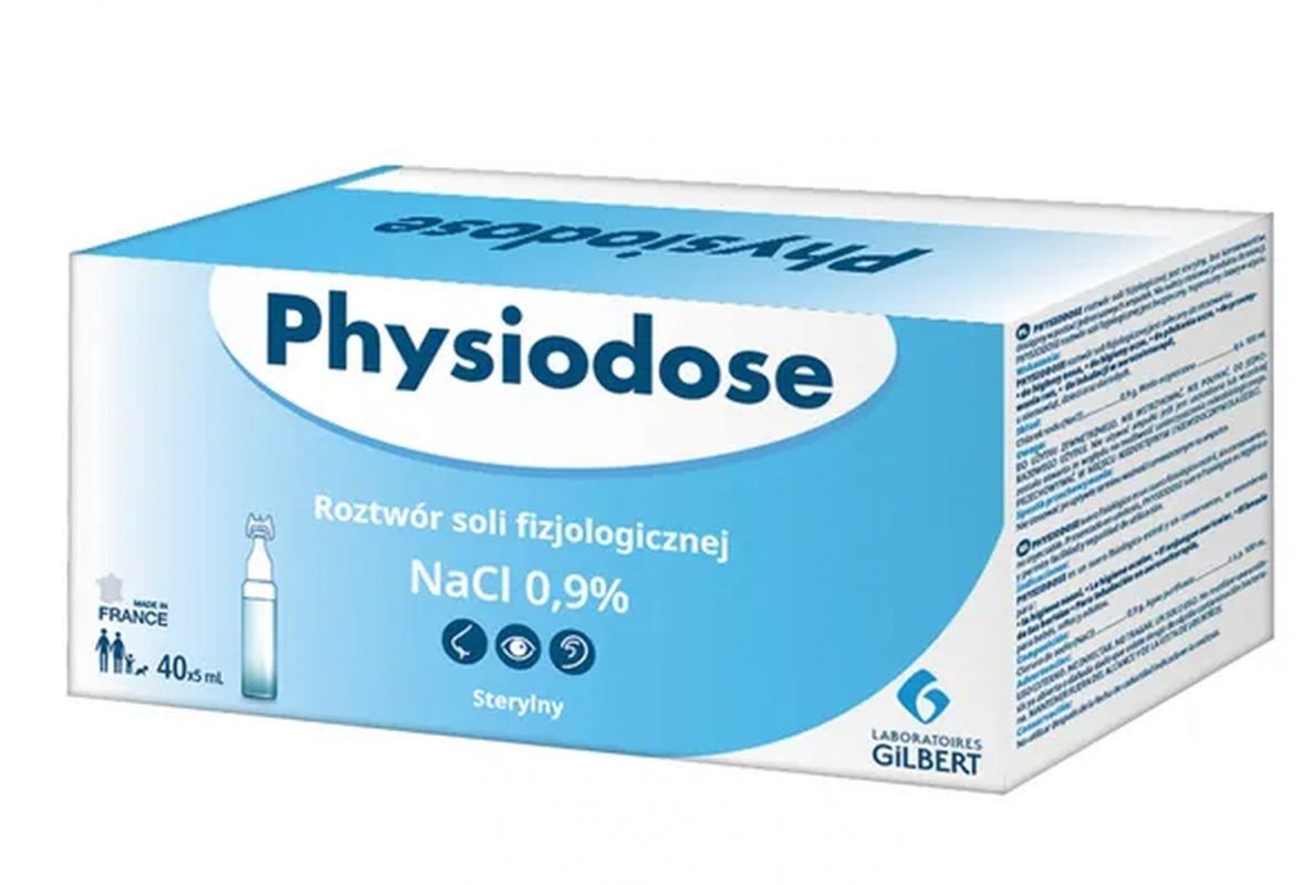 Physiodose NaCl saline solution 0.9% 5 ml x 40 ampoules