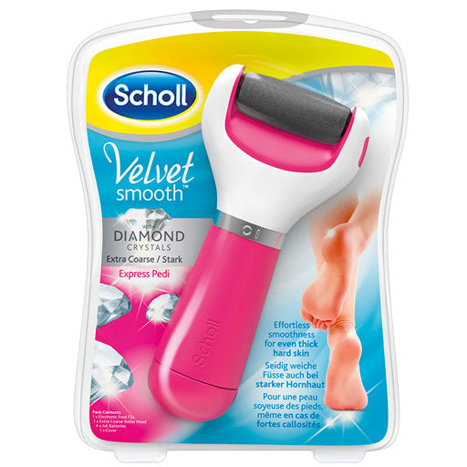 SCHOLL Velvet smooth Express Pedi callus remover pink