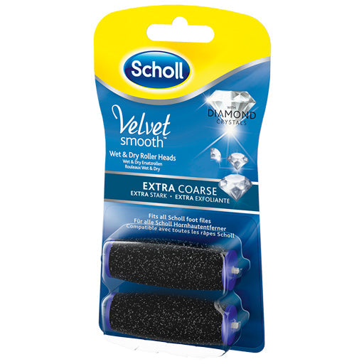 SCHOLL Velvet smooth Express Pedi replacement rollers extra strong