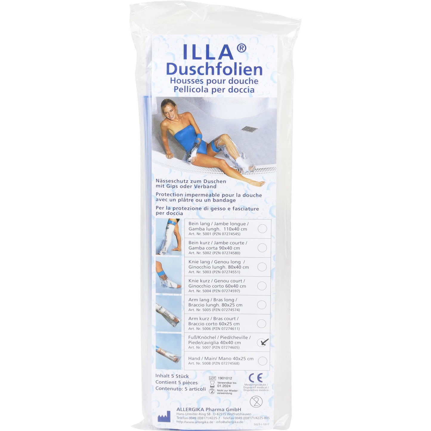 SHOWER FILMS Foot/Ankle 40 cm