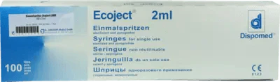 SINGLE SYRINGE 2 ml Luer Ecoject UK