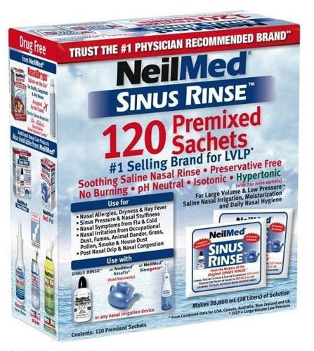SINUS RINSE Neilmed Refill Set for rinsing the nose