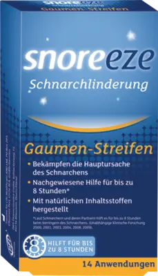 SNOREEZE snoring relief palate strips UK