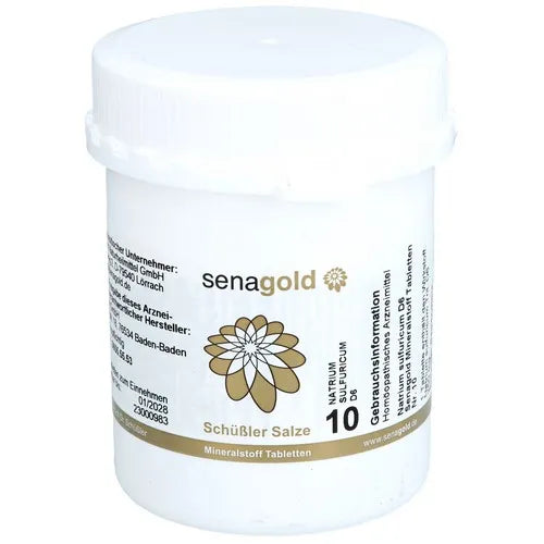 Schüssler Salt No. 10 Natrium sulfuricum D 6 (BIOCHEMIE Senagold)