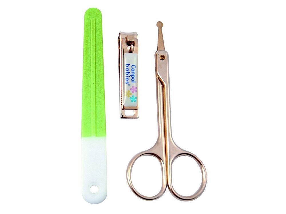 Scissors + clippers + nail file CANPOL