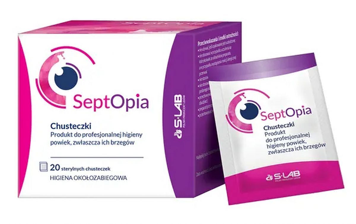 SeptOpia Eyelid Wipes 20 pcs