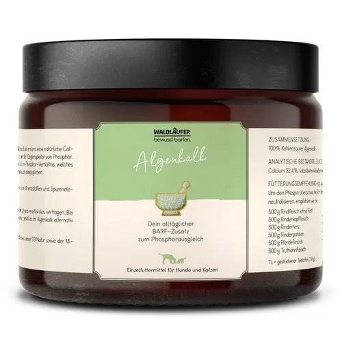 Single feed for dogs and cats Waldkraft Algae Lime 500 g