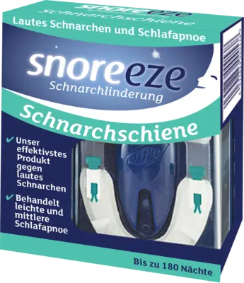 Sleep apnea, treatment for heavy snoring, SNOREEZE snoring splint UK