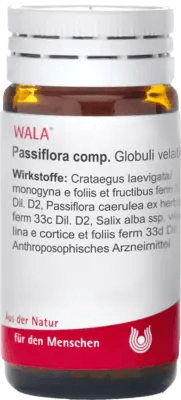 Sleep disorders, nervous restlessness, cardiac anxiety, PASSIFLORA COMP.Globuli