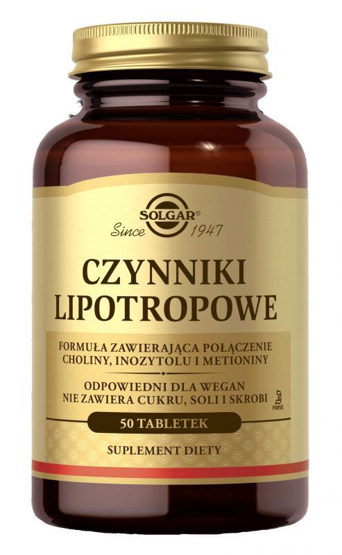 Solgar factors lipotropic x 50 tablets, choline supplement