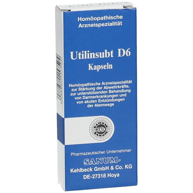Subacute and chronic inflammation, Utilin D6 = weak (Bacillus subtilis D6) capsules UK