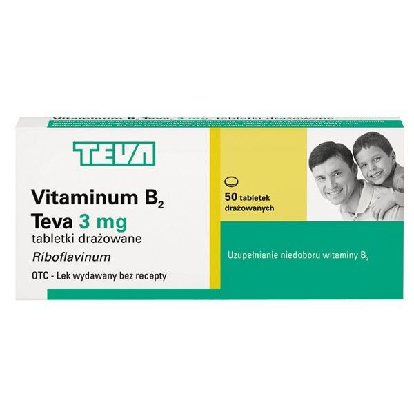 TEVA Vitamin B2 50 tablets