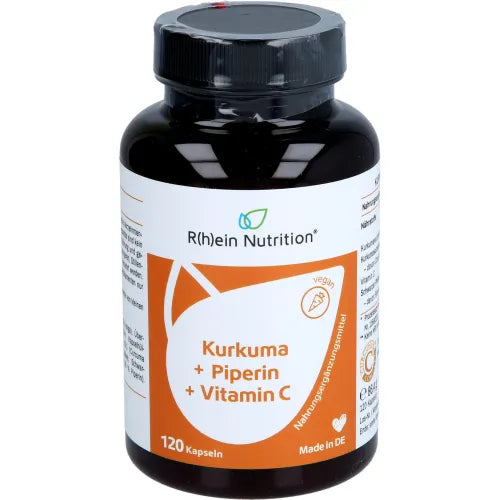 TURMERIC 95% Curcumin+Piperine+Vitamin C vegan caps.