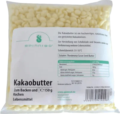 Theobroma Cacao Seed Butter, COCOA BUTTER pellets for baking UK