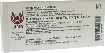 VERTEBRA cervicalis GL D 30 ampoules UK