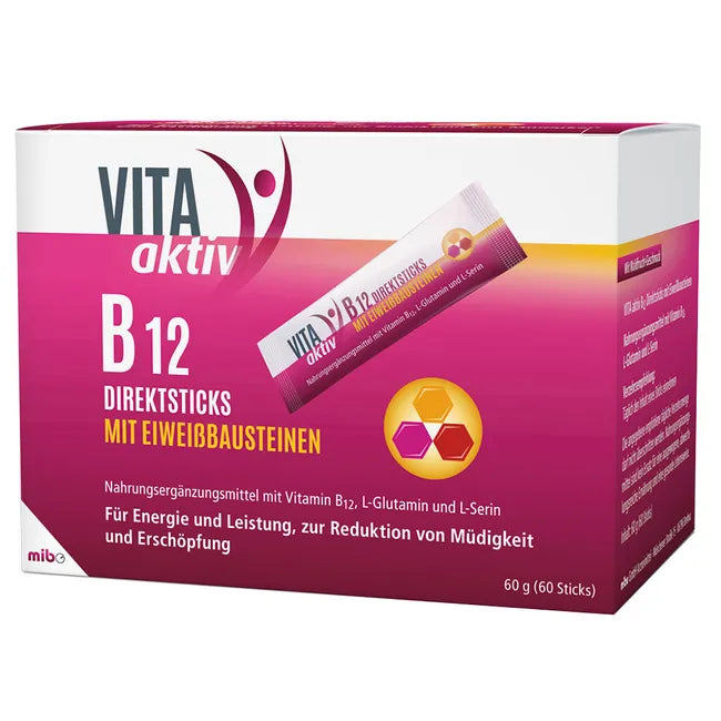 VITA AKTIV B12 direct sticks with protein components 60 pcs