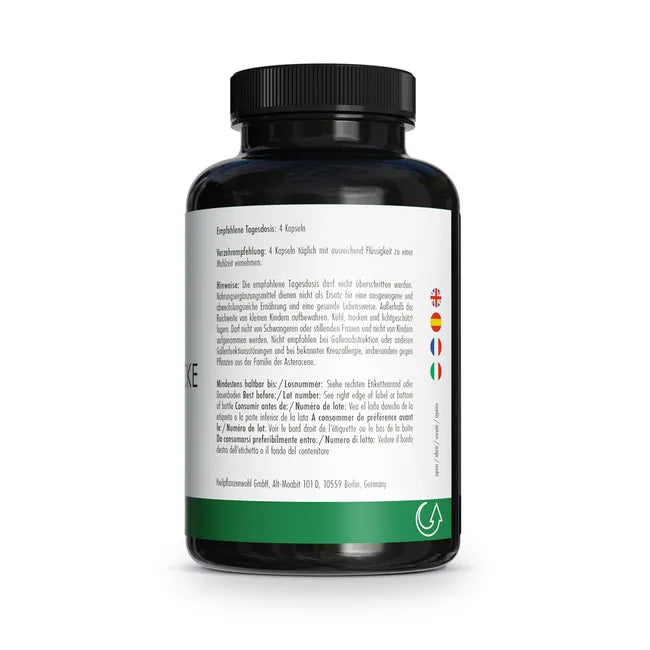 Vegan, gluten-free, no additives GREEN NATURALS ARTICHOKE Capsules