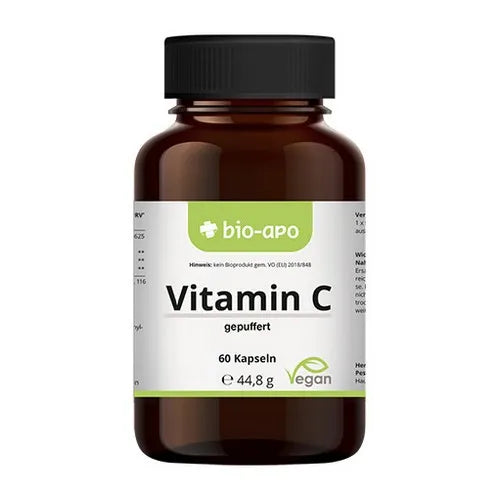 Vitamin C buffered capsules, high dose, acid-free, vegan