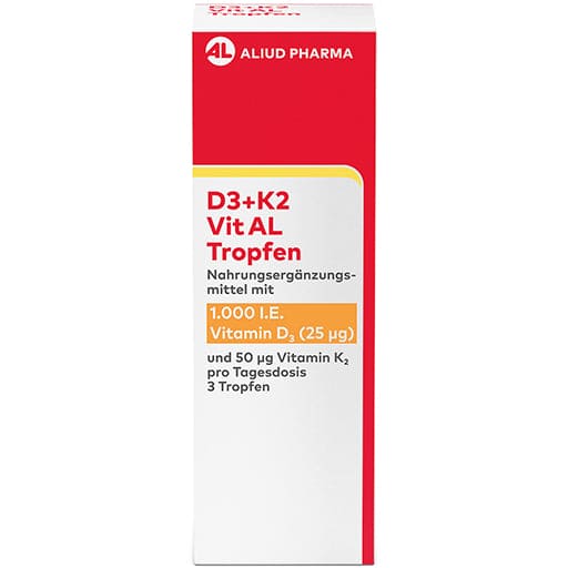 Vitamin D3K2 drops AL 1000 IU/50 µg UK