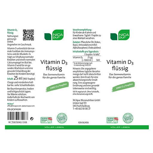 Vitamin D3 liquid, d vitamin liquid