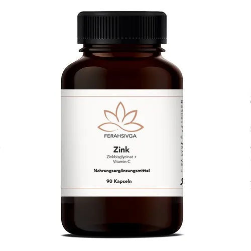 ZINC Zinc bisglycinate + Vitamin C Capsules 90 count