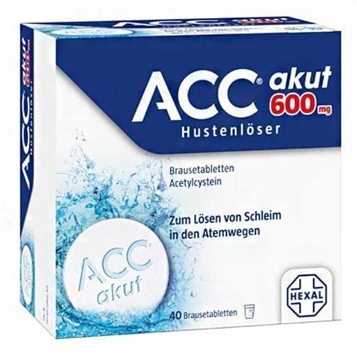 ACC acut 600 acetylcysteine effervescent tablets – ELIVERA UK