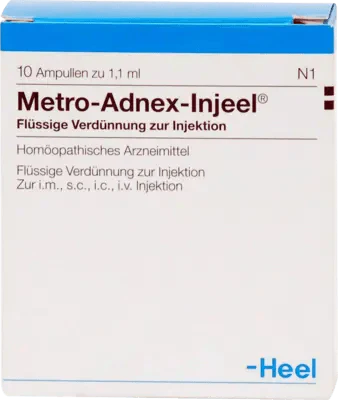 Adnexitis; parametritis, endometritis; vaginitis;, intermenstrual pain, METRO Adnex Injeel ampoules UK