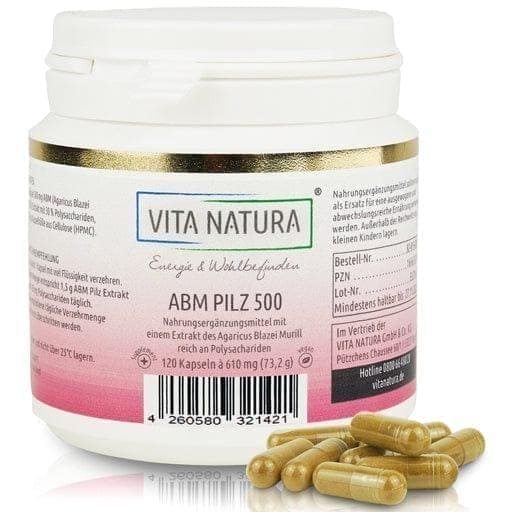 AGARICUS BLAZEI Murill ABM 500 mg vegetarian capsules UK