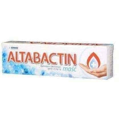 Altabactin 250j.m. + 5 mg / g ointment 20g, bacitracin, neomycin, bacterial infection UK