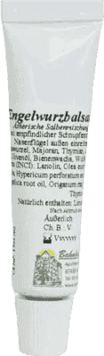 ANGELICA ROOT BALM, runny nose, marjoram, thyme, St. John's wort, olive oil, beeswax, lanolin UK