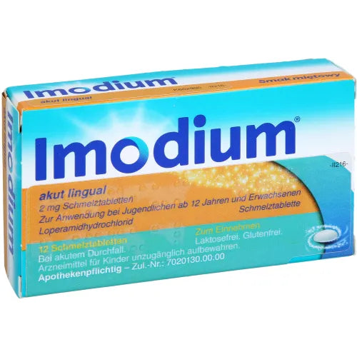 anti-diarrheal medication IMODIUM acute lingual melt-in-the-mouth tablets 12 tablets