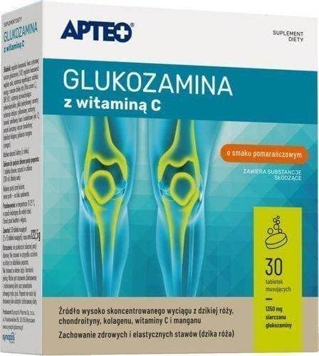 APTEO Glucosamine with vitamin C x 30 effervescent tablets UK
