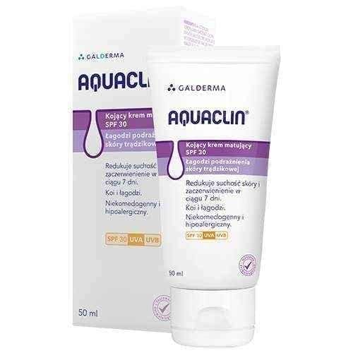 Aquaclin soothing mattifying cream SPF30 50ml UK
