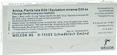 Arnica montana, Equisetum, field horsetail (equisetum arvense) ampoules UK