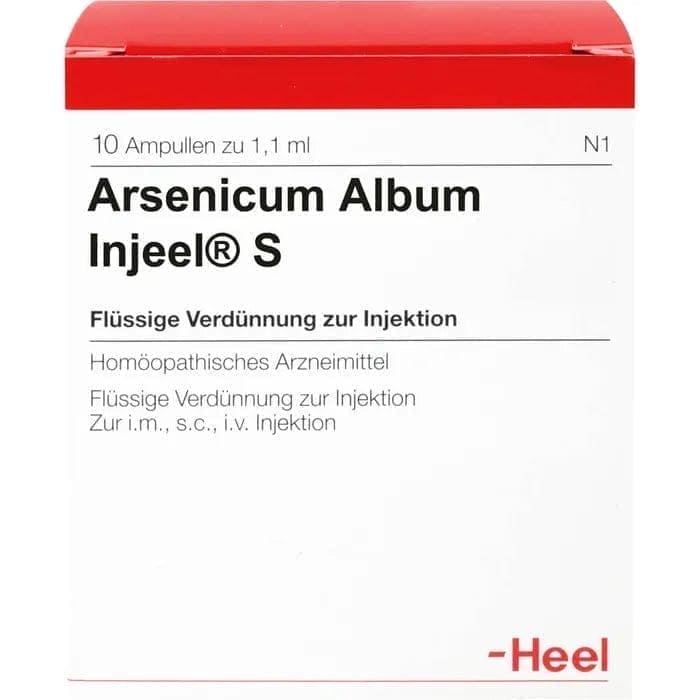 ARSENICUM ALBUM INJEEL S, anasarca, myocarditis, psoriasis, pityriasis UK