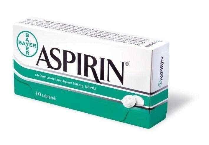 Aspirin 500mg x 10 tablets UK