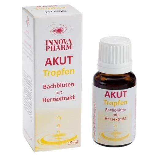 Bach flowers with heart extract, ACUTE DROPS UK