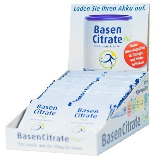 Base Citrate Pur, Potassium Citrate, Magnesium Citrate, Calcium Citrate, Silicic Acid, Zinc Citrate UK