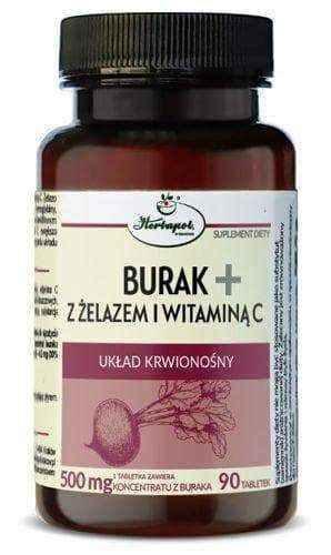 Beetroot + with iron and vitamin C x 90 tablets UK