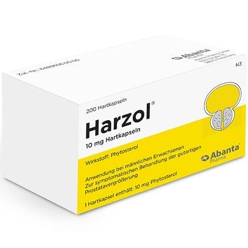 Benign prostatic hyperplasia treatment, phytosterol, HARZOL hard capsules UK