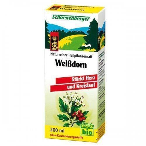 BIO HAWTHORN JUICE 200ml., SCHOENENBERGER UK